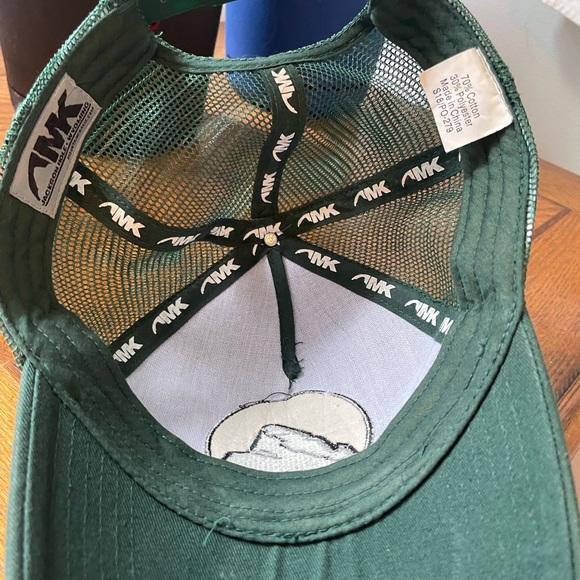 Unisex Mountain Khakis baseball hat mountains log green - Picture 2 of 4